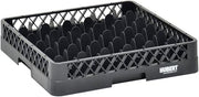 Vollrath Traex Black Plastic 36 Compartment Dishwashing Base Rack - 19 3/4"L x 19 3/4"W x 4"H