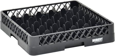 Vollrath Traex Black Plastic 36 Compartment Dishwashing Base Rack - 19 3/4"L x 19 3/4"W x 4"H