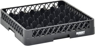 Vollrath Traex Black Plastic 36 Compartment Dishwashing Base Rack - 19 3/4"L x 19 3/4"W x 4"H