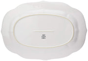 Lenox French Perle Stoneware Serving Platter, Large 18.5 Inch, White