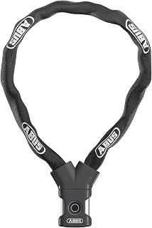 ABUS Yardo Fingerprint Bike Lock 7mm 85cm Black | Keyless, Weatherproof, High-Security Chain with Capacitive Sensor & Double Locking | 2`9.3`/85cm