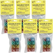 Koplow Games Double Dice Set, 8/Pack, 6 Packs (KOP11703-6)