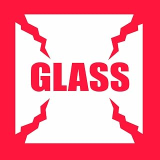 Polar Tech SCL506 Mailers and Small Packages Labels, Glass, 4" Length, 4" Width