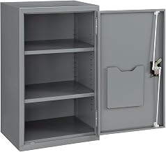 Global Industrial Wall Mount Storage Cabinet with Locking Recessed Handle,