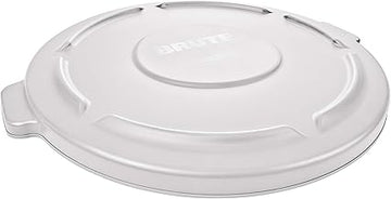 Rubbermaid Commercial FG260900WHT Brute Heavy-Duty Round Waste/Utility Container, 10-Gallon Lid, White