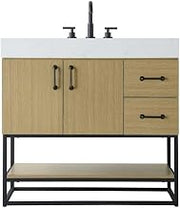 Caroline Bathroom Vanity Honey Brown