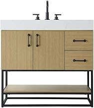 Caroline Bathroom Vanity Honey Brown