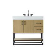 Caroline Bathroom Vanity Honey Brown by Lighting Design – Wood, Honey Brown, Model VF29236MHB