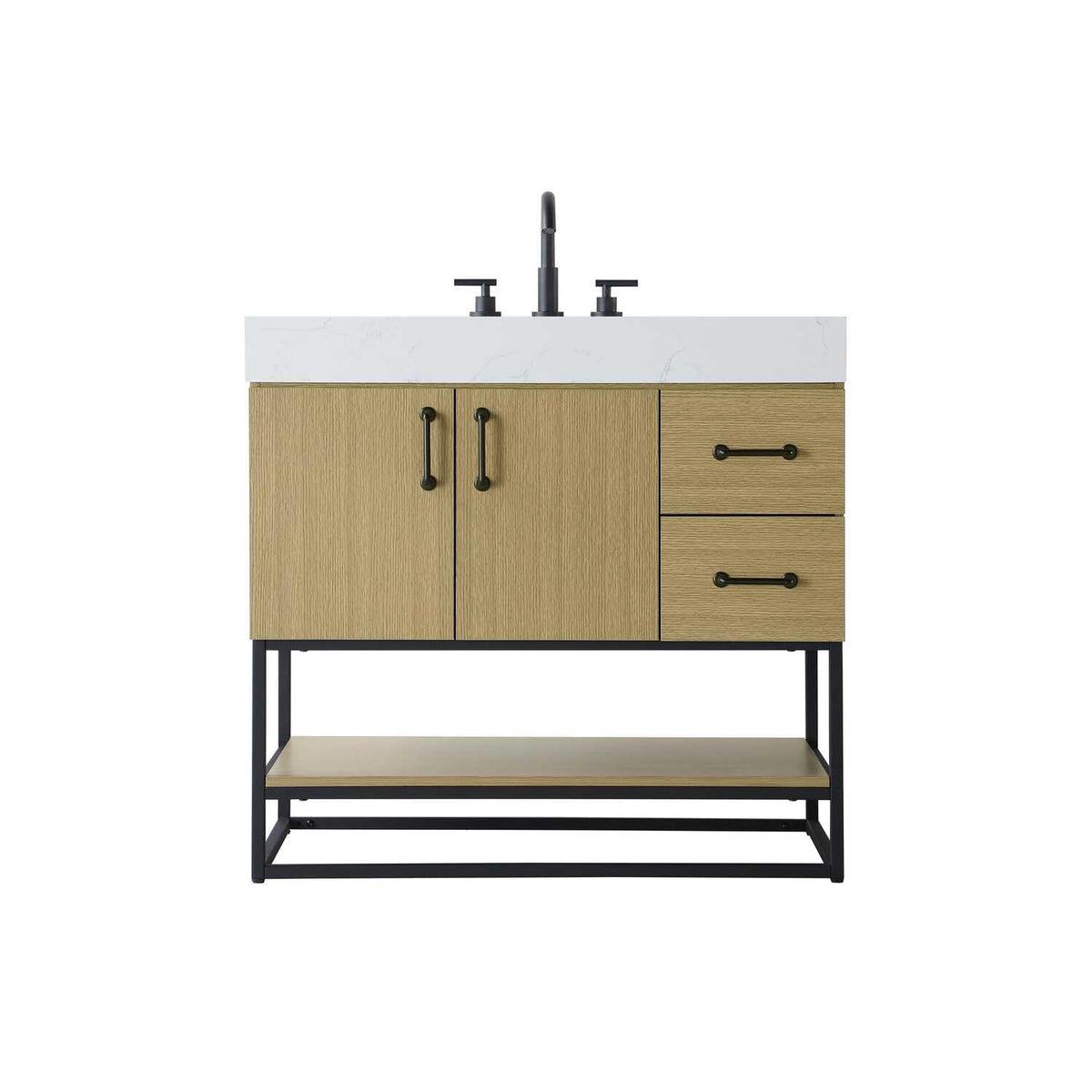 Caroline Bathroom Vanity Honey Brown by Lighting Design – Wood, Honey Brown, Model VF29236MHB