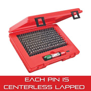 Precision Steel Pin Gage Set by Starrett – 13"L x 10"W x 3.4"H, Alloy Steel, Model S4003-250