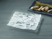 Petals Square 11" Plate by Nachtmann – Square Plate, Transparent, Pack of 2, Model 88334