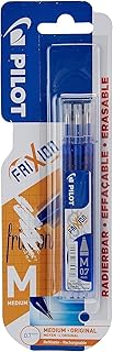 Pilot Refills for Frixion Erasable Rollerball 0.7 mm (Pack of 3) - Blue Retail Pack
