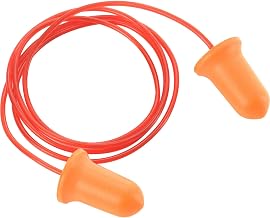 Global Industrial Bell Earplugs, Contour, Corded, NRR 32 dB, 100 Pairs/Box