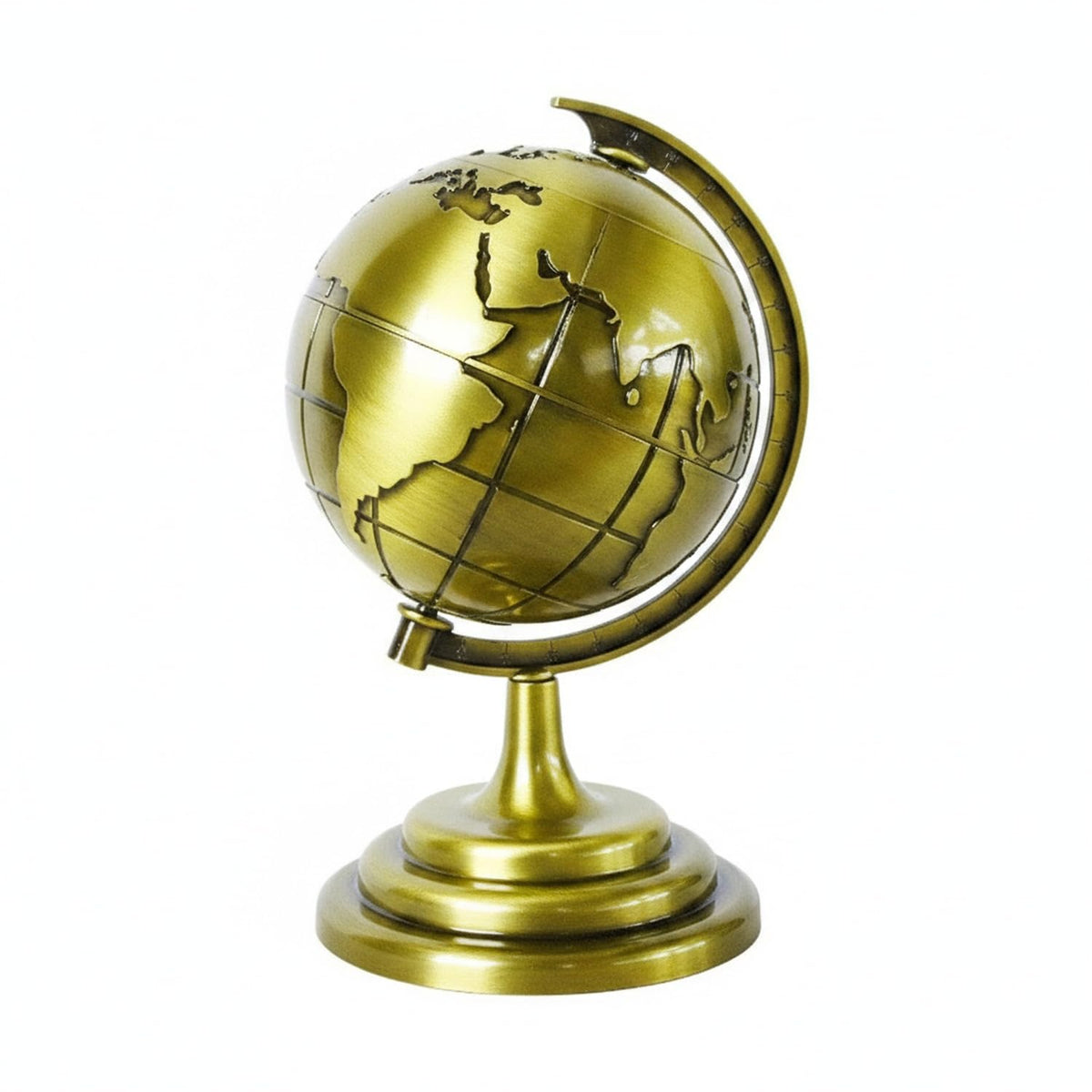 Alloy Metal Globe Model by Fitnnybay – 3.74 x 6.69 x 4.72 in, Alloy, Green, Model C2026L08Y15A194034WSSDCO