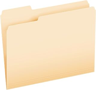 Pendaflex Essentials File Folders, Letter Size, 1/3 Cut, Manila, 100 per Box (752 1/3)