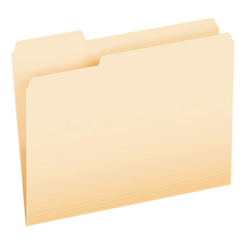 Essentials File Folders by Pendaflex – Letter Size, Paper, Manila, Pack of 100, Model 752 1/3