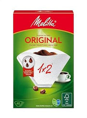 Melitta Filter Bags 1x2/40, White