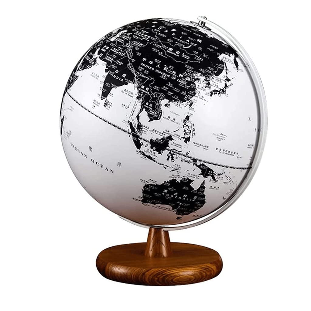 High-Definition Black and White Globe Led Lights Rotating... by xdgFHsy – One Size, Resin, A, Model xdgFHsy