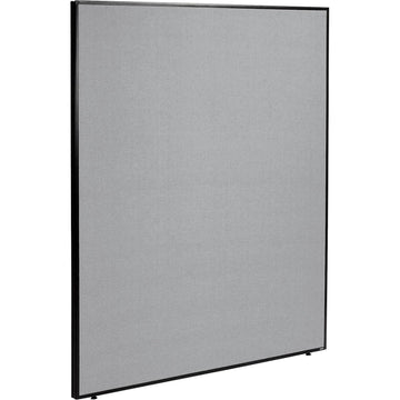 Office Partition Panel with Leveling Feet by Global Industrial – Steel Frame, Gray, Model OFP060R-96-GY