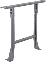 Global Industrial 32" H C-Channel Open Flared Fixed Height Leg for 30" D Workbench, 1 Leg, Gray