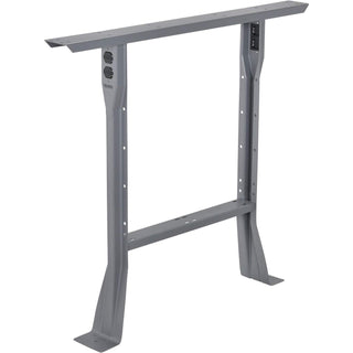 32" H C-Channel Open Flared Fixed Height Leg for 30" D Workbench by Global Industrial – 30"L x 30"W x 32"H, Alloy Steel, Grey, Model IF254750