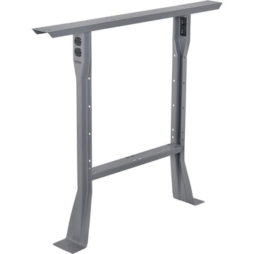 32" H C-Channel Open Flared Fixed Height Leg for 30" D Workbench by Global Industrial – 30"L x 30"W x 32"H, Alloy Steel, Grey, Model IF254750