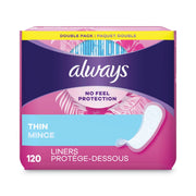 Thin, Unscented 120 ea (Pack of 9) by Always – Cotton, Pack of 9, Model 10796PK