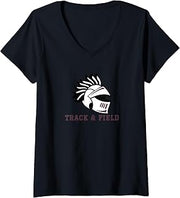 Women's Curtis High School Warriors Track & Field V-Neck T-Shirt