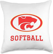 Carlisle High School Wildcats Softball Throw Pillow