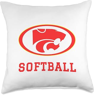 Carlisle High School Wildcats Softball Throw Pillow