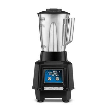 Torq Blender with 48 oz Stainless Steel Jar & Toggle Switch by Waring – 48 Ounce Stainless Steel Jar, 1.4 liters, Stainless Steel, Black, Model TBB145ES/TBB145S4