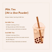 Bossen Milk Tea / 2.20 Pound (Pack of 1) / 1 Bubble Tea Tapioca Pearls