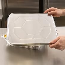 Steam Table Pan Foil Lid, Fits Half-Size Pan, 12 13/16 x 10 7/16, 100/Carton