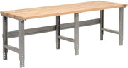 Global Industrial Adjustable Height Workbench C-Channel Leg, 96" W x 36" D