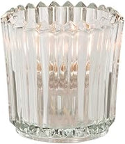 Hollowick Clear Glass Ribbed Tealight Lamp