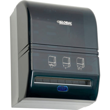 Automatic Paper Towel Roll Dispenser by Global Industrial – Plastic, Smoke Gray, Model PW-20