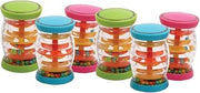 Constructive Playthings Set of Six 3 1/2" H. x 2" W. Rainbow Shakers Musical Instruments for Ages 6 Months and Up
