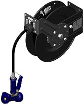 T&S Brass 5HR-232-12-A Hose Reel, Open, Powder Coated Steel, 3/8" x 35' ID Hose, Front Trigger Water Gun, Adapter