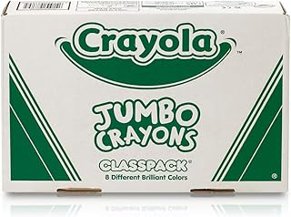 Crayola Jumbo Crayons Classpack (200ct), Large Toddler Crayons | Teacher Classroom Must Haves, Essential Preschool & Kindergarten Art Supplies