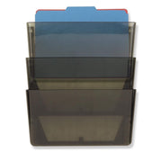 OIC Space Saving Filing System by Officemate – Plastic, Smoke, Model OIC21421