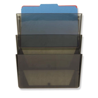 OIC Space Saving Filing System by Officemate – Plastic, Smoke, Model OIC21421