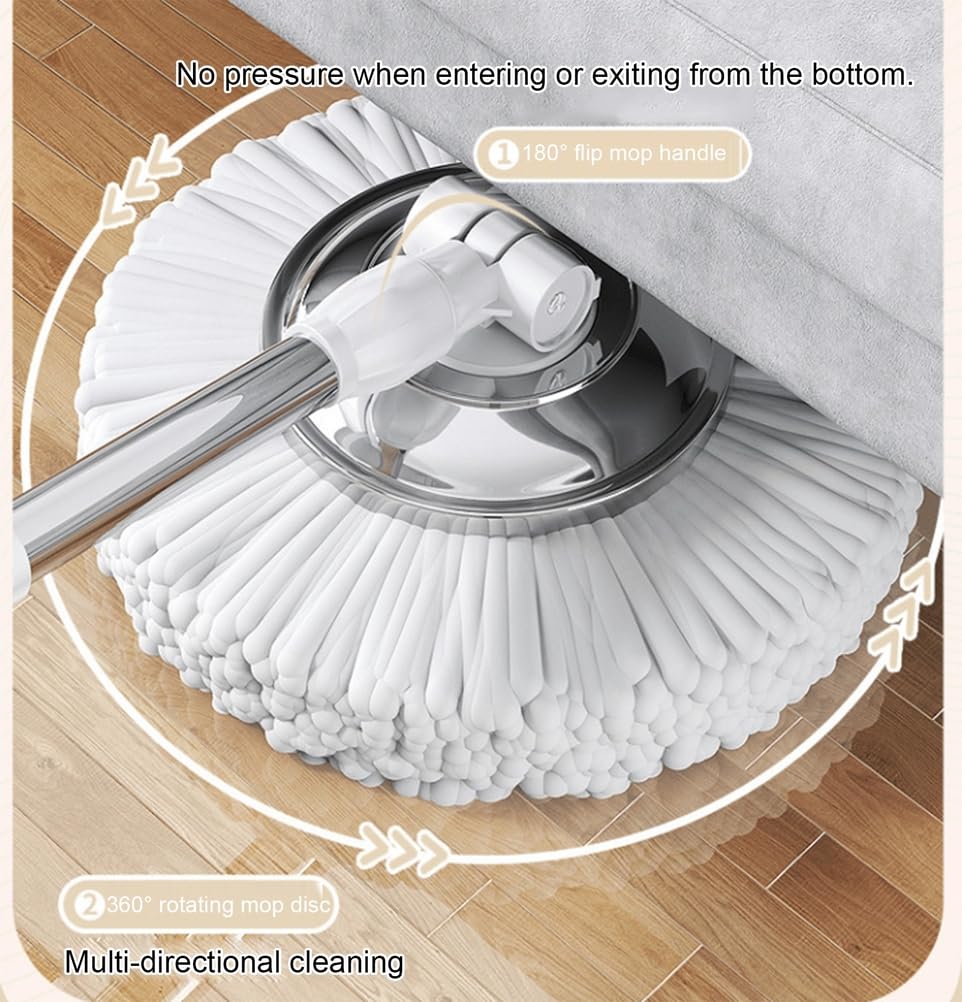 Spin Mop and Bucket Set by JBNCRYGD – One Size, One Color