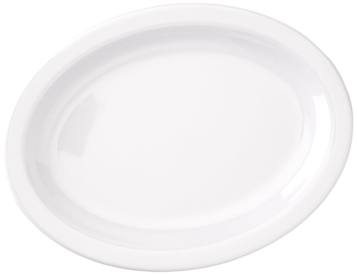Winco 9-3/4" x 6-3/4" / White / Modern Platters