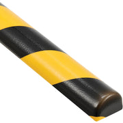 Surface Bumper Guard by Global Industrial – Polyurethane Foam, Black/Yellow, Model PCP10011