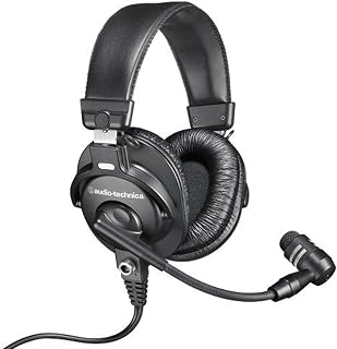 Audio-Technica BPHS1-XF4 Communications Headset | 4-pin XLR headset with dynamic boom microphone and circumaural ear cups for broadcasting, intercoms and live performance
