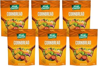 Fresh Gourmet Premium Croutons, Sweet Butter Cornbread, 5 Ounce (Pack of 6)