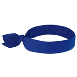 Chill Its 6700 Cooling Bandana by Ergodyne – 1 Count (Pack of 1), Polyester, Solid Blue, Model 12307