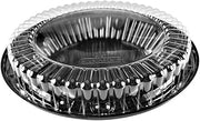 KitchenDance D & W Fine Pack Disposable Pie Carrier with Clear Low Dome Lid - 8 Inches Reusable Pie Carrier for pies and Cupcakes - Perfect for Storing, and Displaying Pie - WJ46, 100 Count