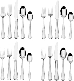 Mikasa Virtuoso 20 Piece Stainless Steel Flatware Set, Service For 4