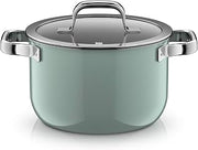 WMF Fusiontec Mineral Pro 0519805290 Cooking Pot with Lid 20 cm Durable Scratch-Resistant Material Induction Pot Suitable for All Hobs Made in Germany Eucalyptus Haze